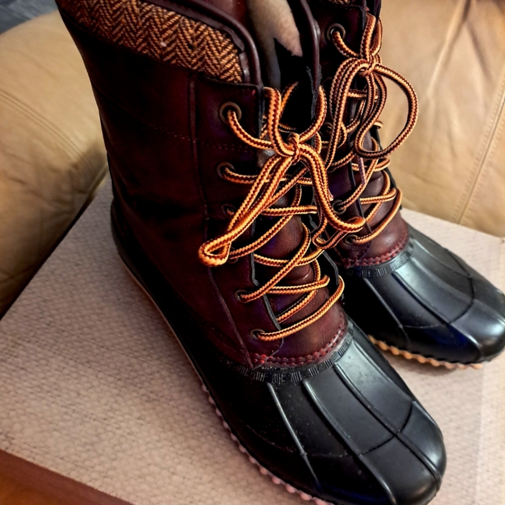 Womens Lined Duck Boots EUC Sz 11